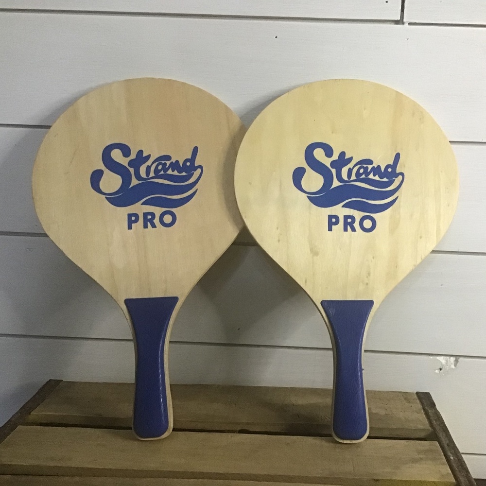 Pair of Strand Pro Beach Paddle Ball Paddles